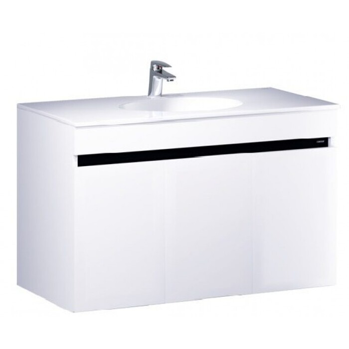 Bộ tủ lavabo treo tường màu trắng Caesar LF5028_EH15028AV