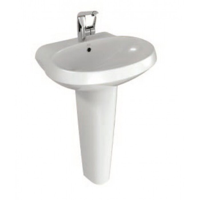 Chậu lavabo treo tường kèm chân dài dòng La Vita American Standard WP-F511/F711