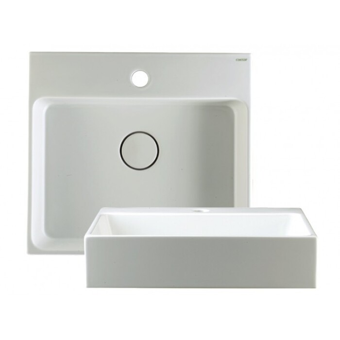 Chậu lavabo đặt bàn hình chữ nhật Caesar LF5253