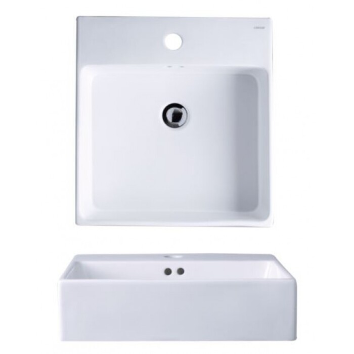 Chậu lavabo đặt bàn hình chữ nhật Caesar LF5261