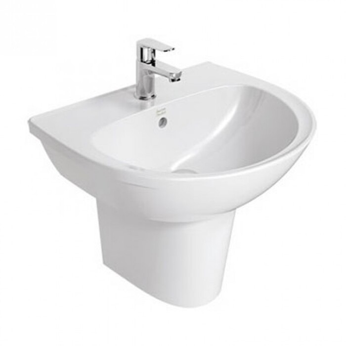 Chậu lavabo treo tường kèm chân ngắn American Standard 0953-WT/0712-WT