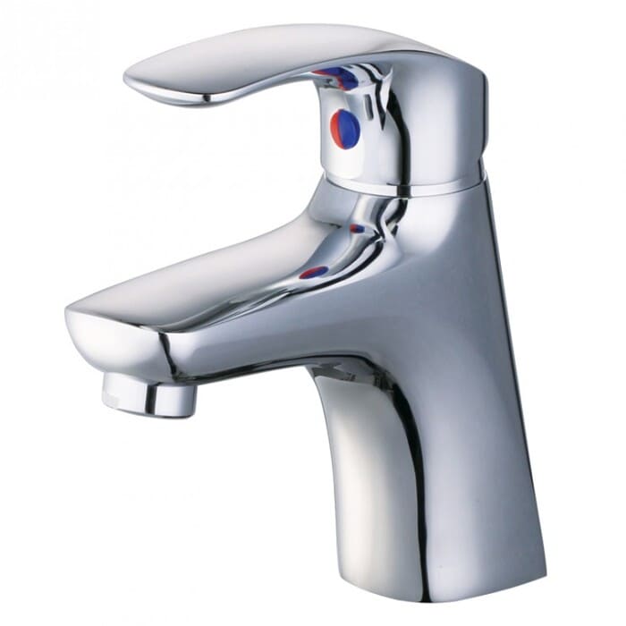 Vòi lavabo nóng lạnh bộ xả nhấn nhựa Caesar B560CU