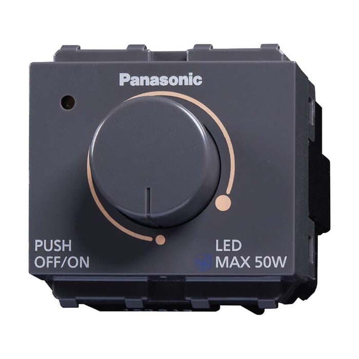 Bộ dimmer chỉnh sáng cho đèn led Wide Series 50W màu xám đen Panasonic WEG57912H