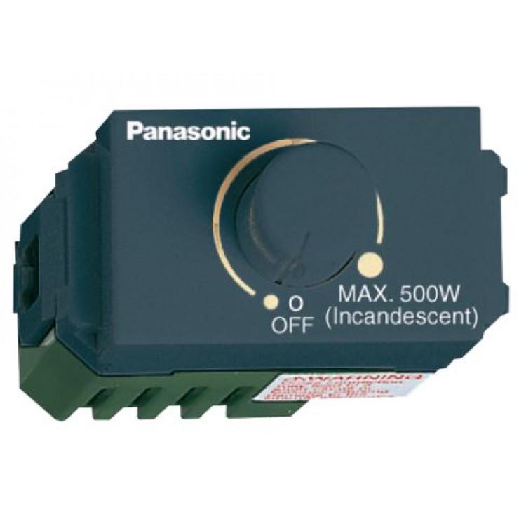 Bộ dimmer chỉnh sáng Wide Series 500W màu xám đen Panasonic WEG575151H