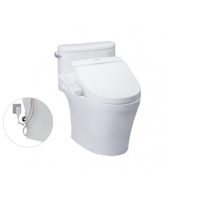 Bồn cầu 1 khối điện tử TOTO MS887RW7 nắp rửa washlet TCF6631A