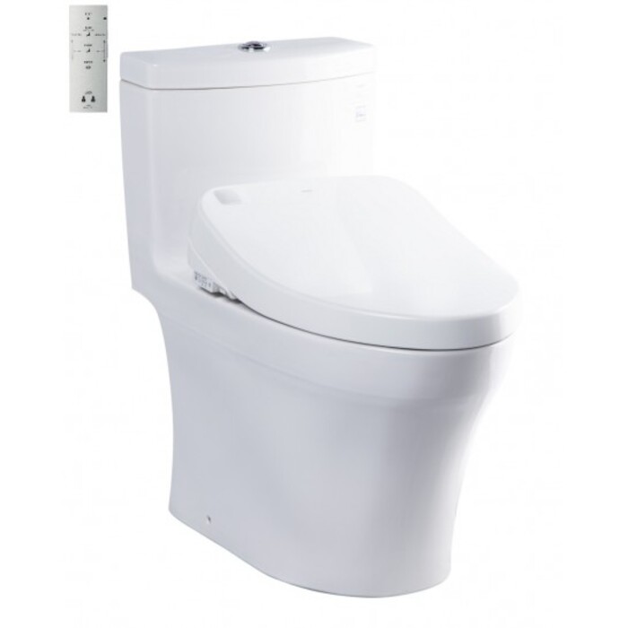 Bồn cầu 1 khối điện tử TOTO MS889DRW4 nắp rửa washlet TCF4731A