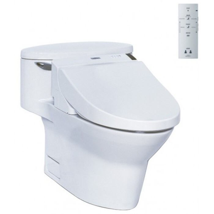 Bồn cầu 1 khối điện tử TOTO MS904W6 nắp rửa washlet TCF6531Z