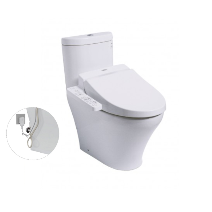 Bồn cầu 2 khối điện tử TOTO CS818DW7 nắp rửa washlet TCF6631A