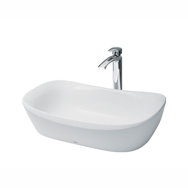 Chậu lavabo đặt bàn TOTO PJS07WE#GW trắng bóng