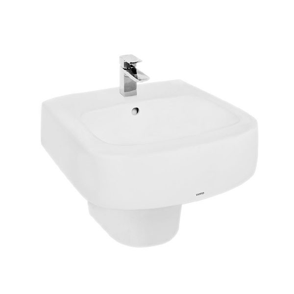 Chậu lavabo treo tường kèm chân ngắn TOTO LHT767CR