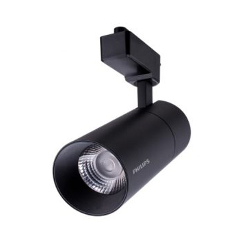 Đèn LED thanh ray 7W Essential Smartbright Projector vỏ đen ánh sáng vàng Philips ST034T LED5 7W BL-3000K
