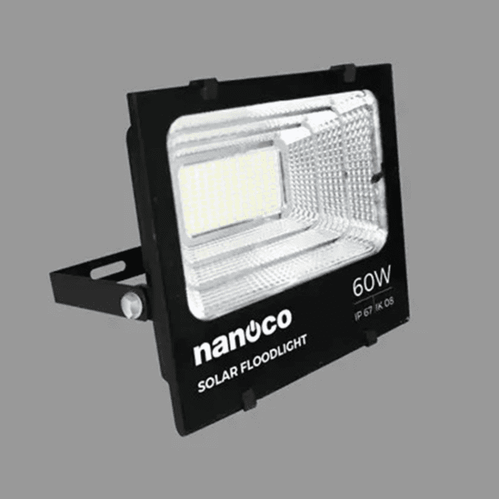 Đèn pha NLMT LED Solar IP67 60W ánh sáng trắng 6500K Nanoco NLFS060615