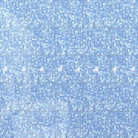 Gạch Ceramic hồ bơi họa tiết mosaic 20x20 màu xanh dương men bóng Đồng Tâm 2020MARINA001