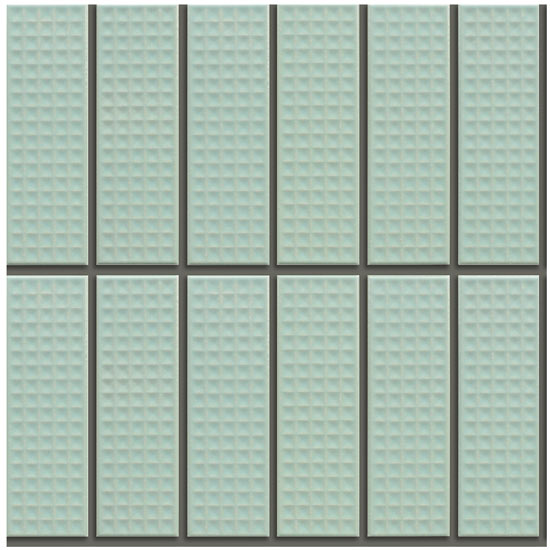 Gạch kiến trúc ốp tường dạng Mosaic 145x45 Cool Mist Glass INAX 355SD/CMG-4B