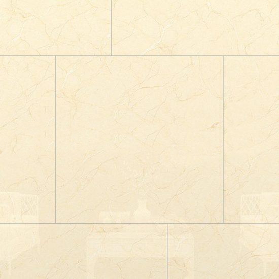 Gạch Porcelain vân đá 60x60 màu vàng kem men bóng Đồng Tâm 6060HAIVAN003-FP