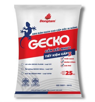 Keo dán gạch Gecko chuyên dùng cho lát nền loại 25kg Đồng Tâm GECKOFLOOR25
