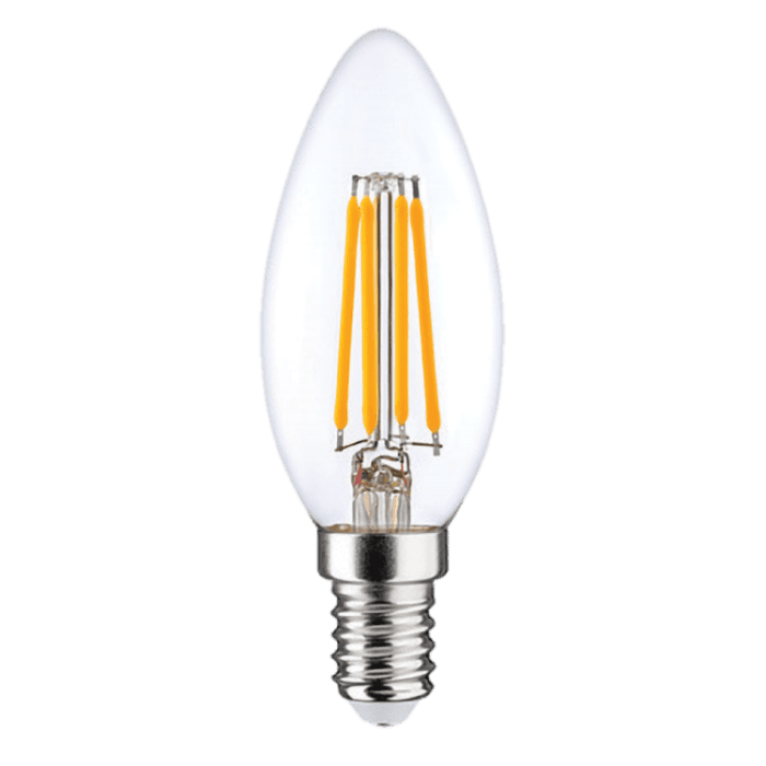 Bóng đèn LED Filament cổ điển 2.2W ánh sáng 2700K, chuôi E14, thủy tinh trắng, Panasonic LDCCH02LG1AC