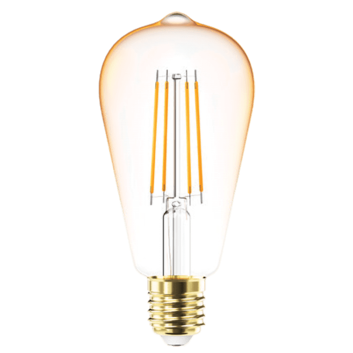 Bóng đèn LED Filament cổ điển 4W ánh sáng 2000K, chuôi E27, thủy tinh vàng, Panasonic LDSCH04LG1AA