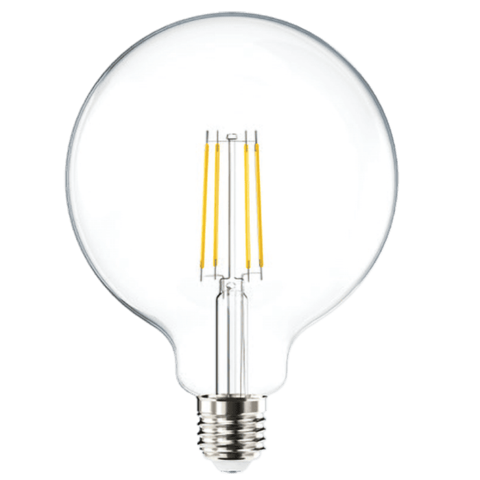 Bóng đèn LED Filament cổ điển 7W ánh sáng 2700K, chuôi E27, thủy tinh trắng, Panasonic LDGCH07LG2AC