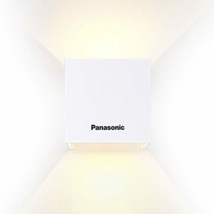 Đường LED gắn tường 6W, ánh sáng vàng, vỏ trắng Panasonic HHBQ1005W88