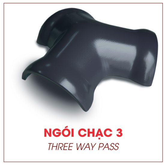 Ngói chạc ba tráng men cao cấp màu xanh nhớt Đồng Tâm TITAN008-CHACBA