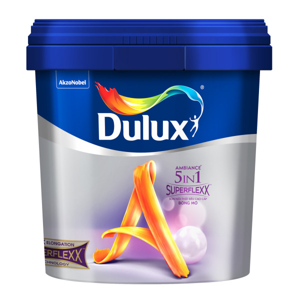 Sơn nước nội thất siêu cao cấp Dulux Ambiance 5In1 Superflexx Bóng mờ DULUX-Z611-1L