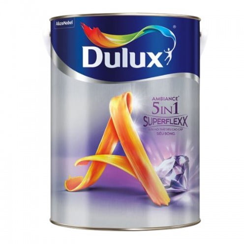 Sơn nước nội thất siêu cao cấp Dulux Ambiance 5In1 Superflexx Siêu bóng DULUX-Z611B-1L