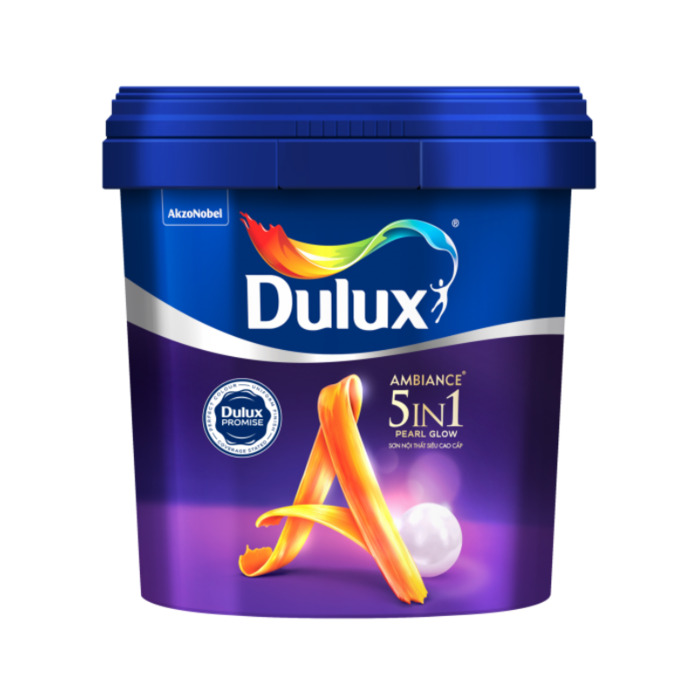 Sơn nước nội thất siêu cao cấp Dulux Ambiance 5In1 Pearl Glow Bóng mờ DULUX-66A-15L