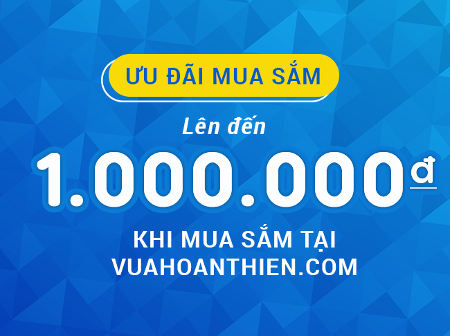 Tặng voucher mua sắm trị giá lên đến 1.000.000đ