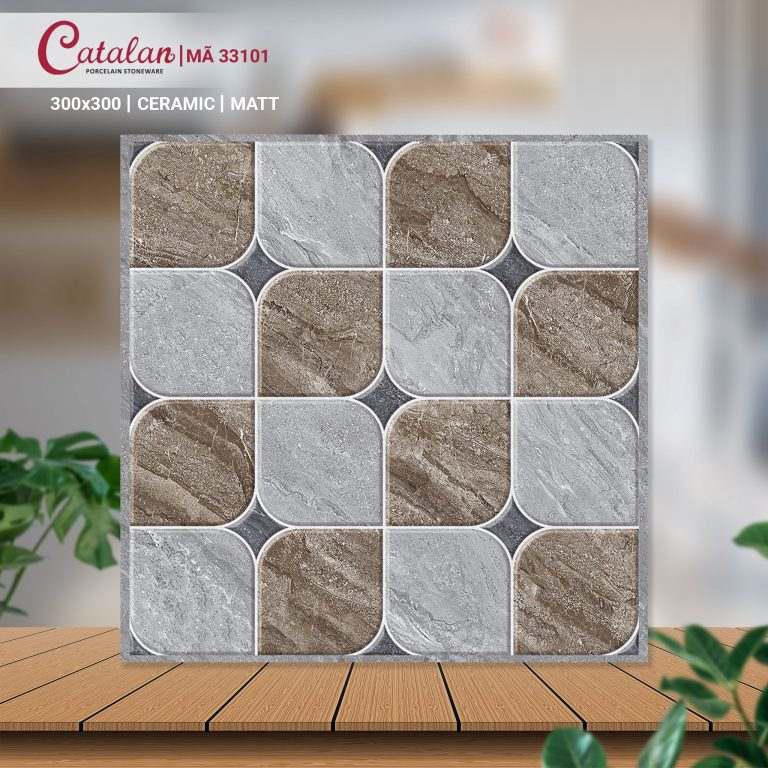 Gạch Ceramic 30x30 hai màu men matt Catalan CTLC.3030.33101