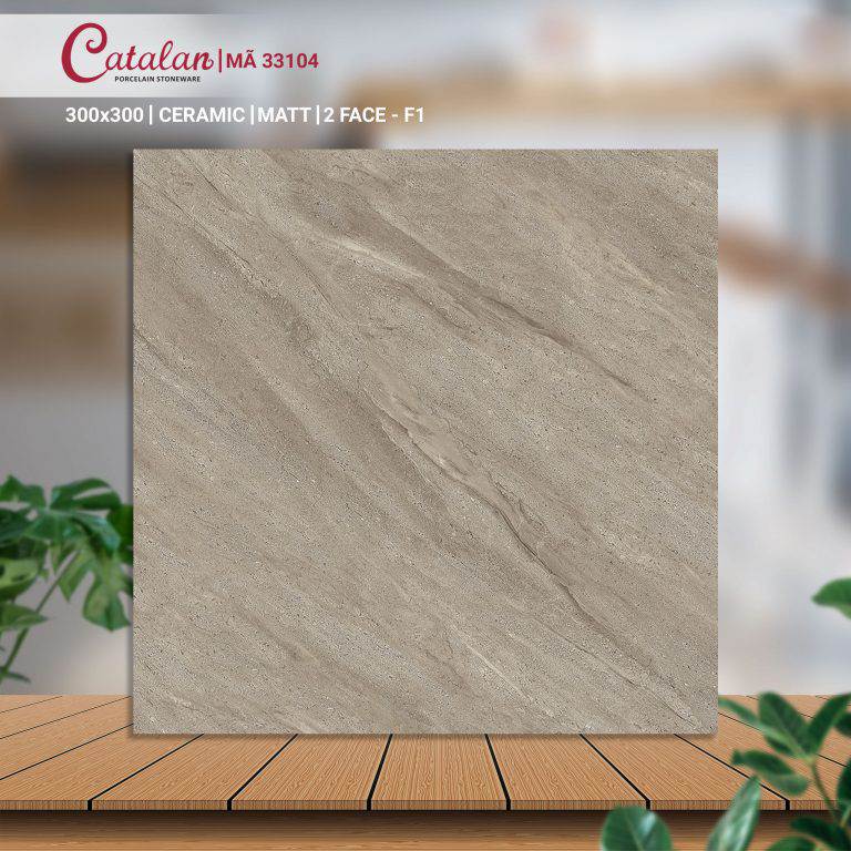 Gạch Ceramic 30x30 màu nâu men matt Catalan CTLC.3030.33104