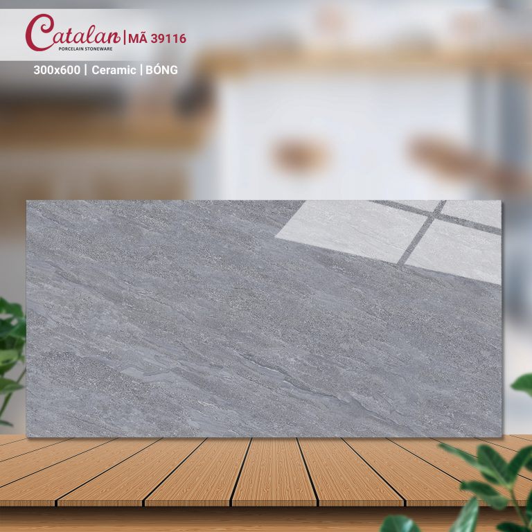 Gạch Ceramic 30x60 màu xám vân đá Catalan CTLC.3060.39116