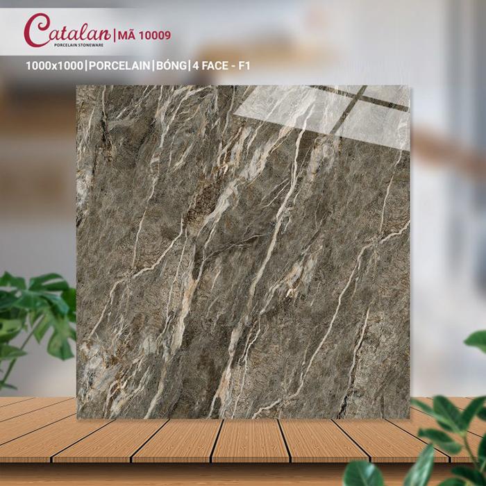 Gạch Porcelain 100x100 vân đá men bóng Catalan CTLP.100100.10009