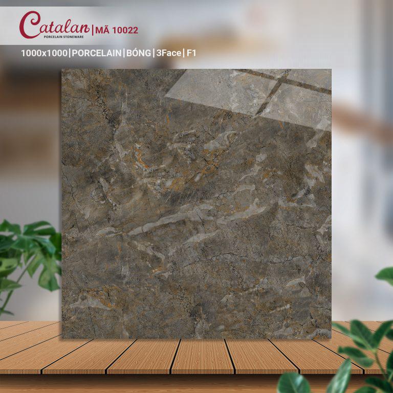 Gạch Porcelain 100x100 vân đá men bóng Catalan CTLP.100100.10022