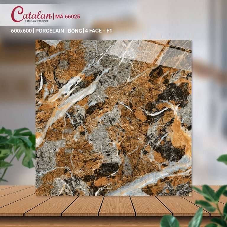 Gạch Porcelain 60x60 mài bóng nano Catalan CTLP.6060.66025