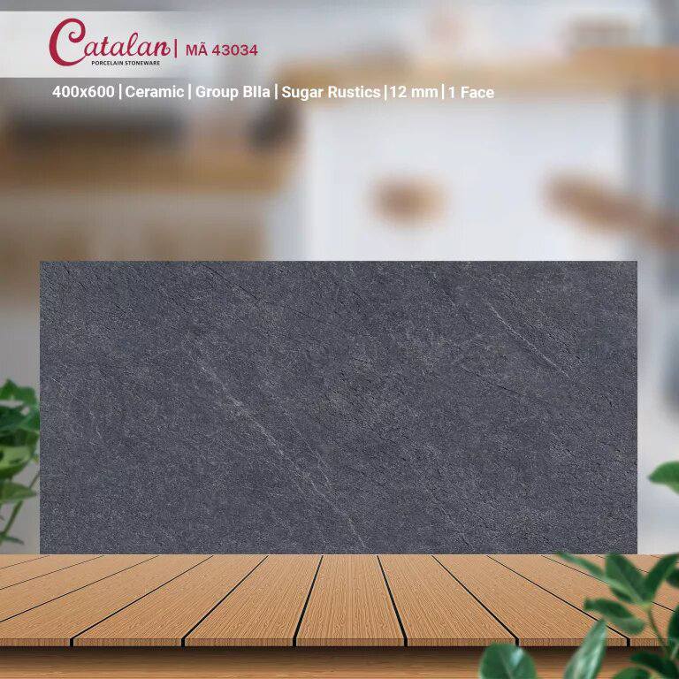 Gạch Ceramic 40x60 màu xám vân đá Catalan CTLC.4060.43034