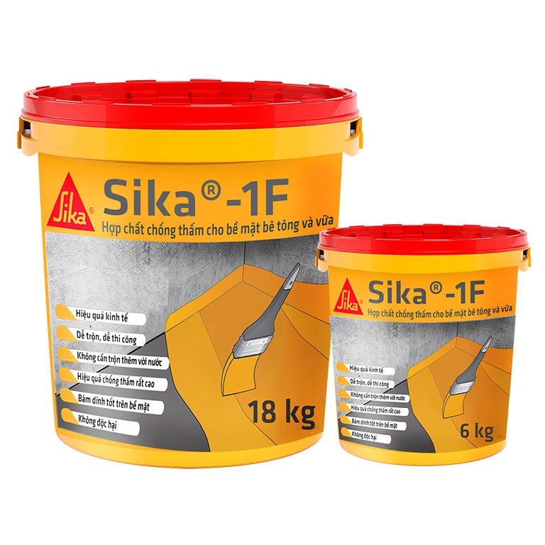 Hợp chất chống thấm cho bề mặt bê tông và vữa Sika®-1 F