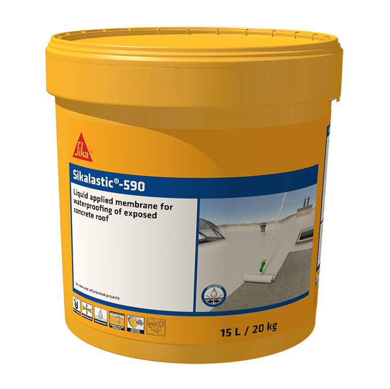 Hợp chống thấm 1 thành phần gốc polyurethane thi công lỏng Sikalastic®-590