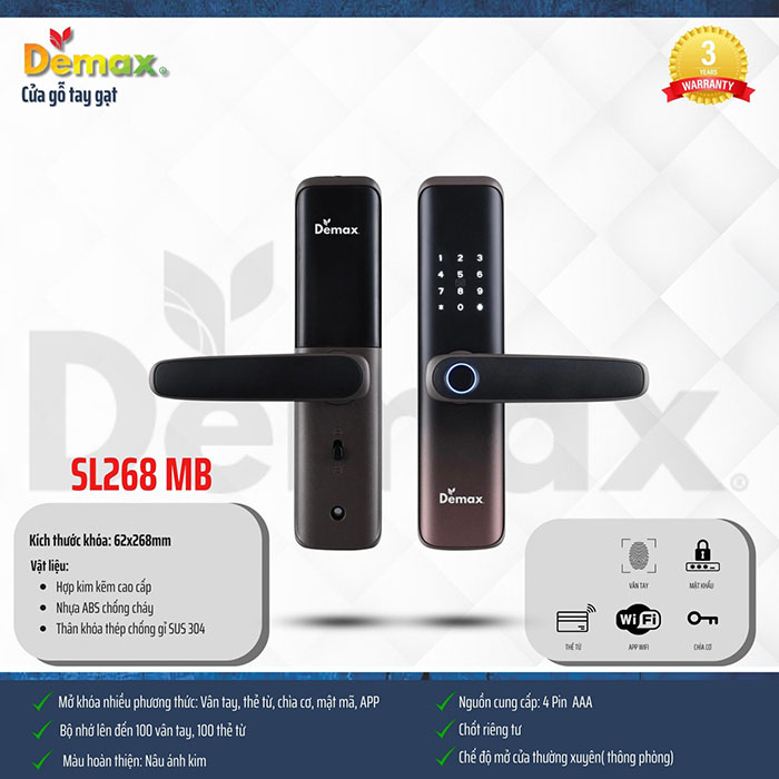 Khóa thông minh Demax SL268 MB