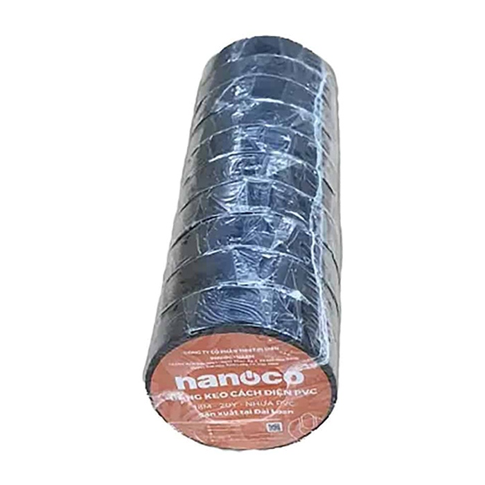 Băng keo loại 20 yard màu đen Nanoco FKPT20BK