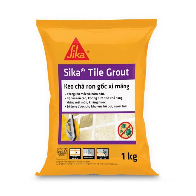 Keo chà ron Sika Tile Grout Gray